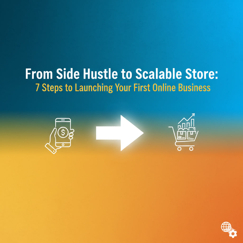 From Side Hustle to Scalable Store: 7 Steps to Launching Your First Online Business