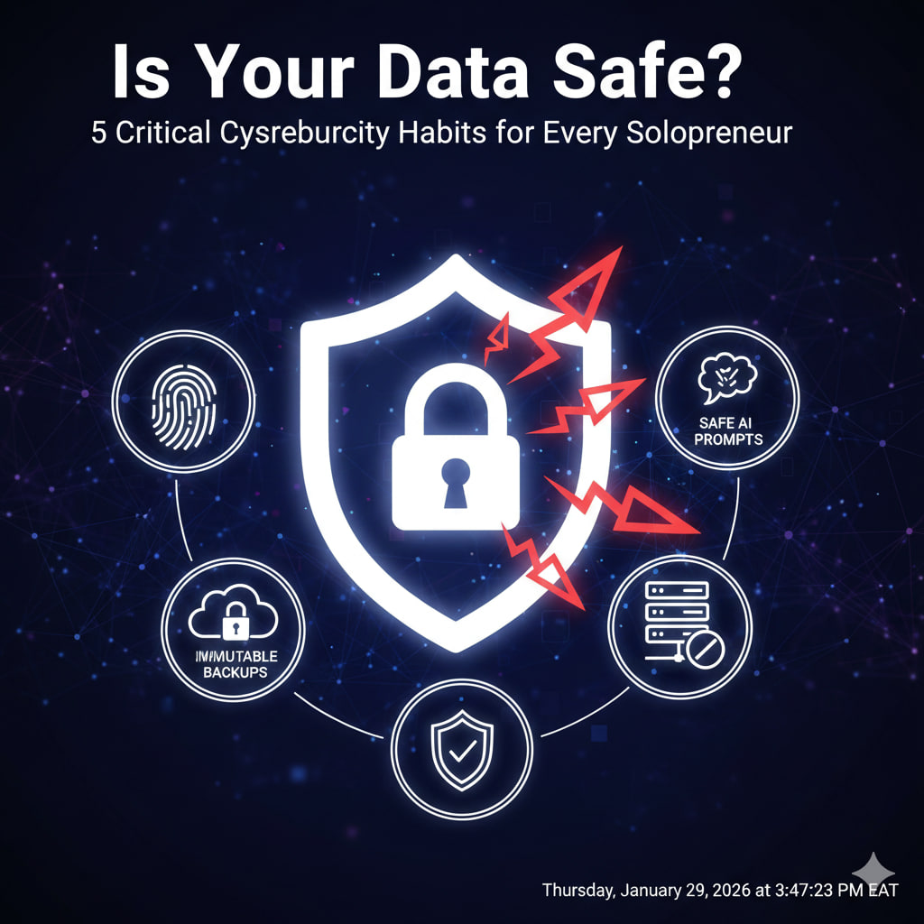 Is Your Data Safe? 5 Critical Cybersecurity Habits for Every Solopreneur